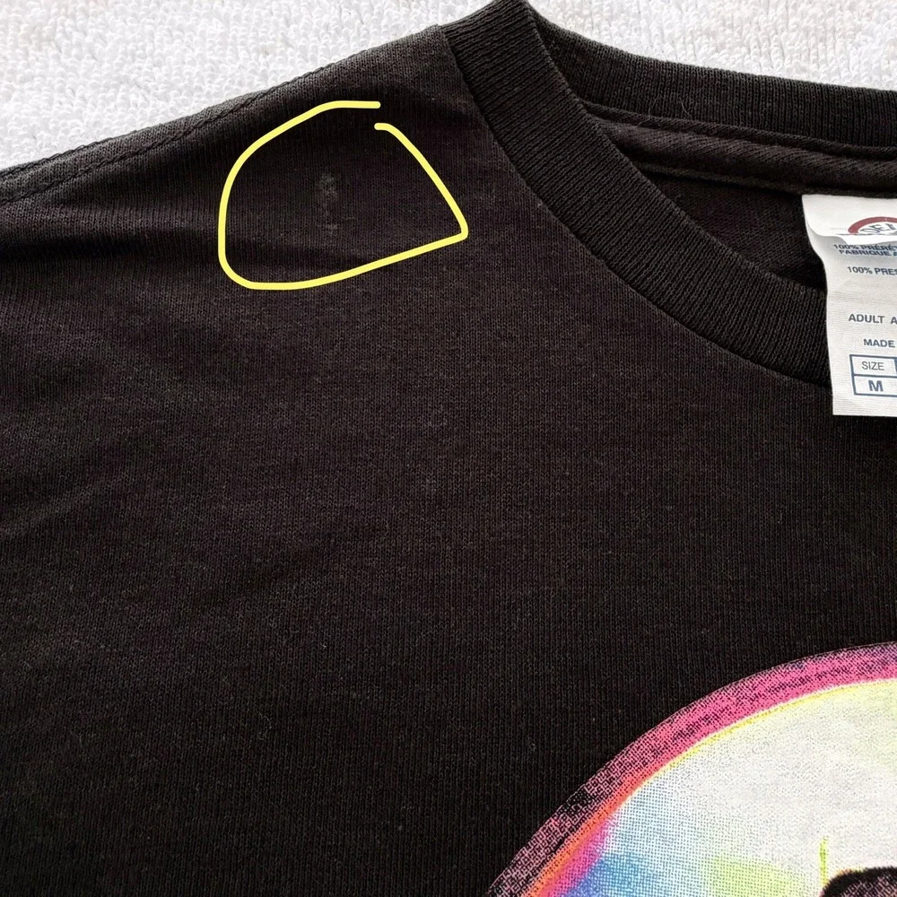 Space Cat T Shirt Tee Adult Medium Neon Astronaut Cat Lady Gift Fun Novelty - Picture 9 of 10
